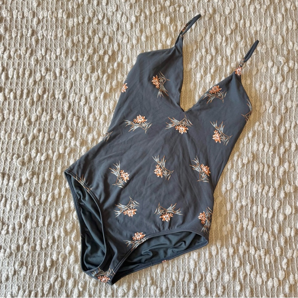 Floral Print One-Piece Swimsuit